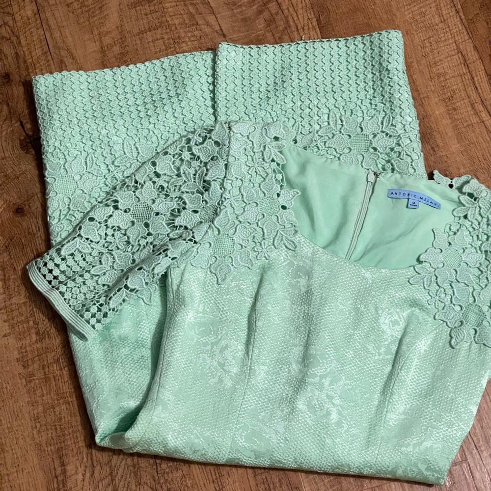 Antonio Melani Mint Green MIDI Dress - Picture 9 of 16